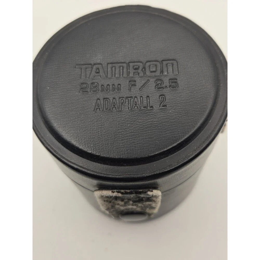 TAMRON Cylindrical Hard Lens Case 28mm F/2.5 Adaptall 2 Snap Close 02B CASE ONLY